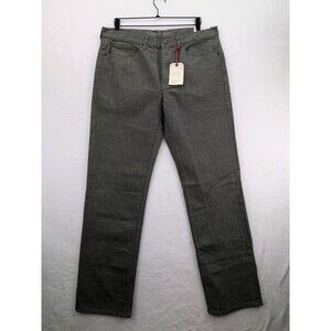 Lands' End Regular Fit Coupe Simple Olive/Green jeans Mens size 36x34 NWT